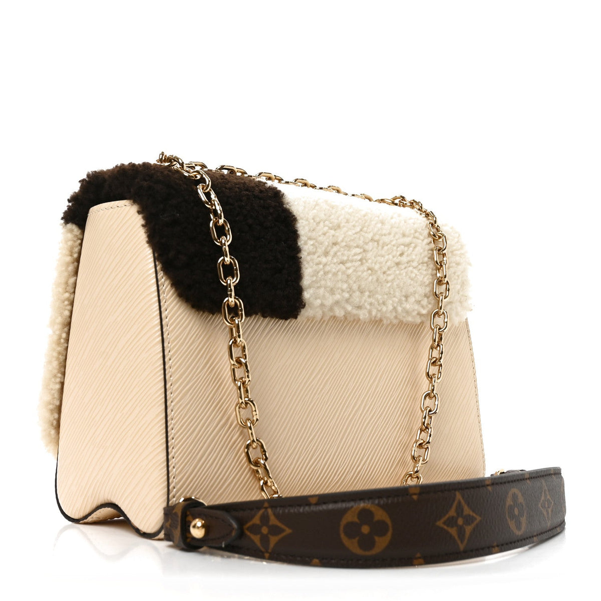 Monogram Epi Teddy Twist Mm Creme Handbag