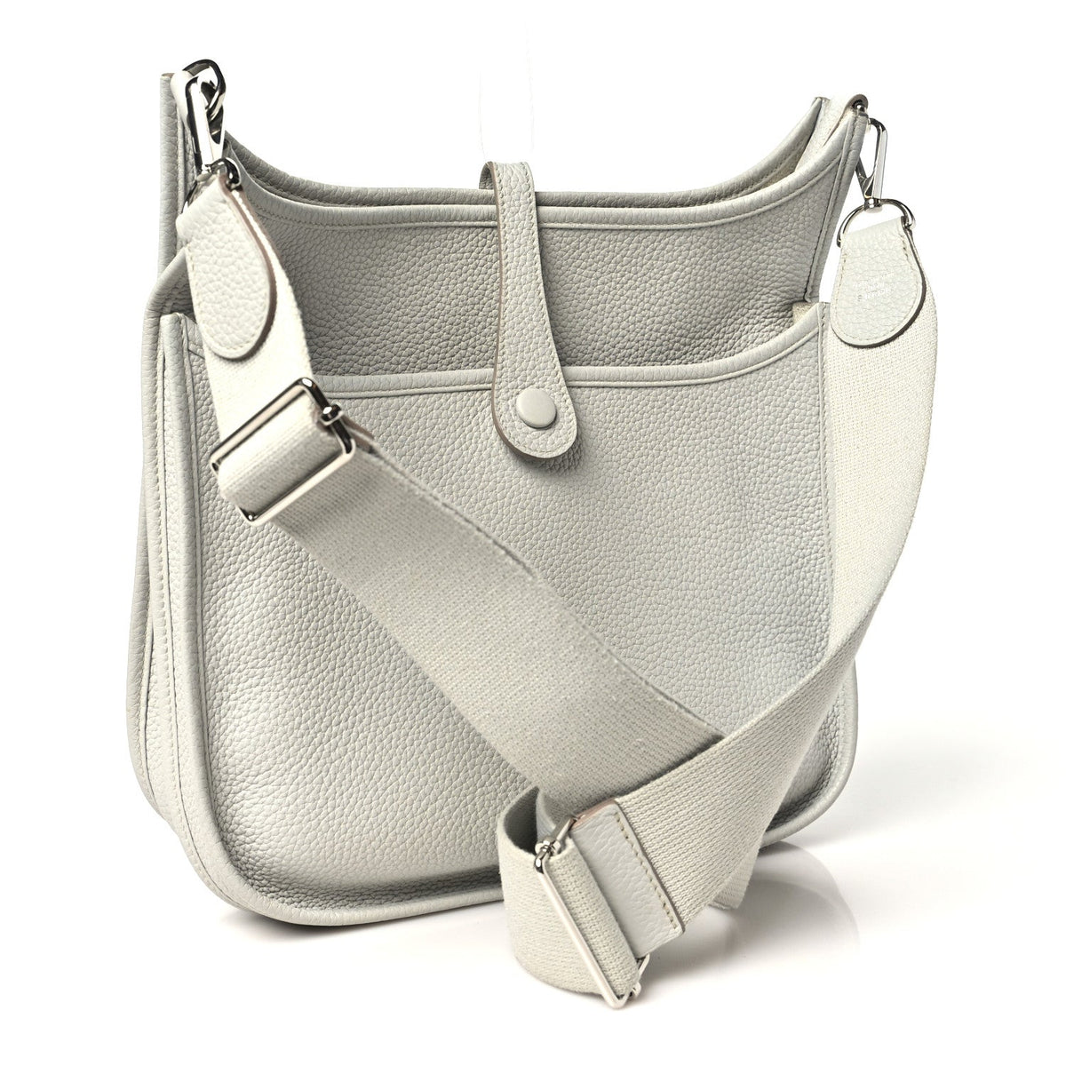 Taurillon Clemence Evelyne Iii Pm Gris P Handbag