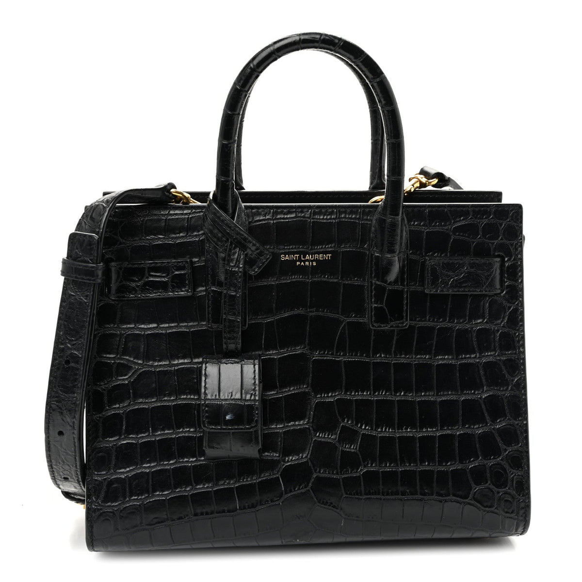 Nano Calfskin Handbag - Black