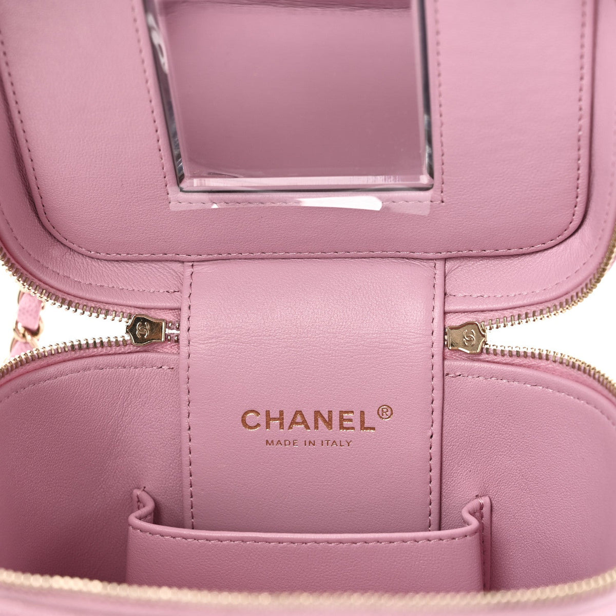 Small Quilted Caviar Handbag - Pink