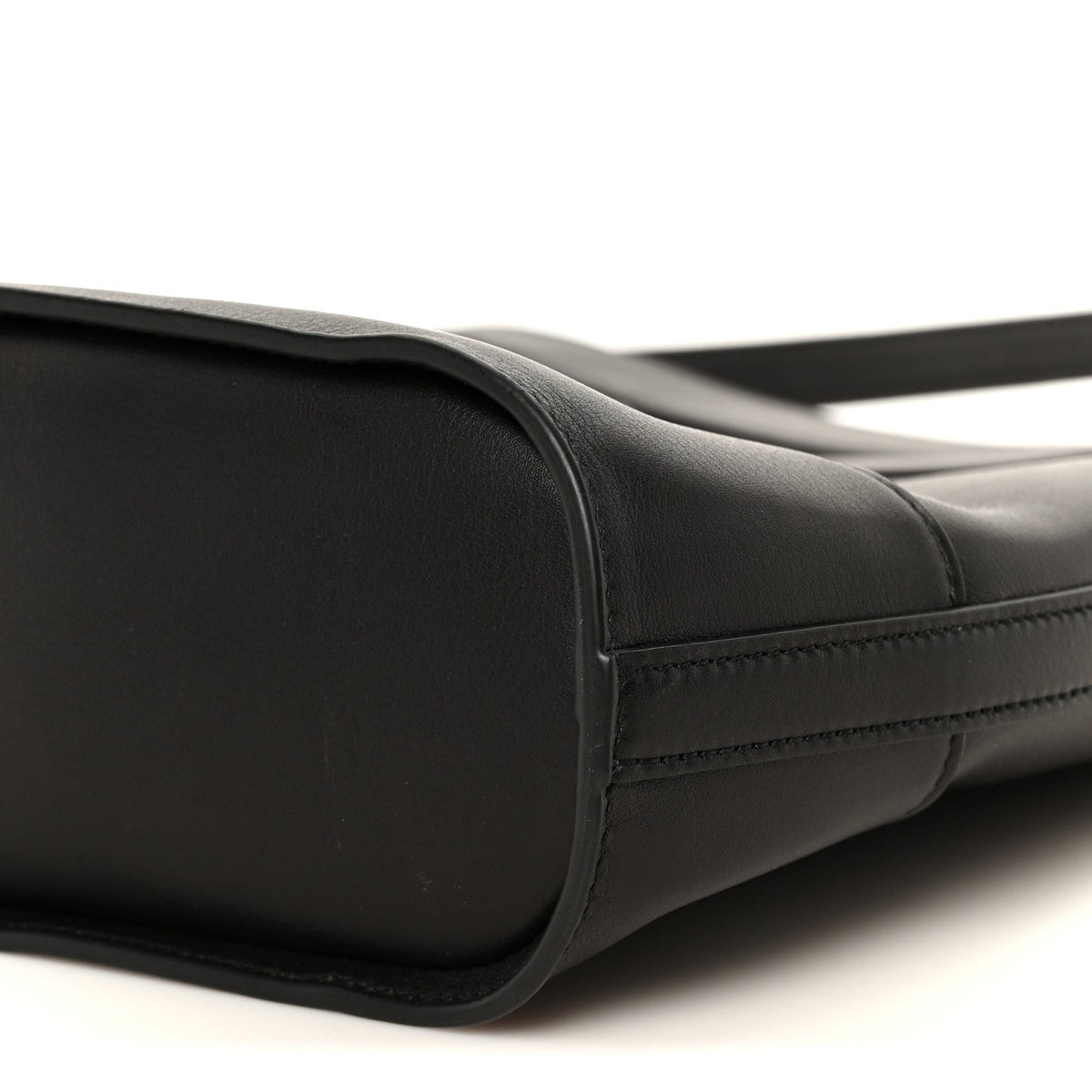 Small Calfskin Bucket Bag - Black