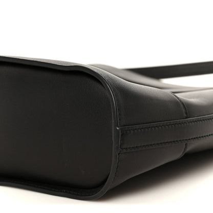 Small Calfskin Bucket Bag - Black