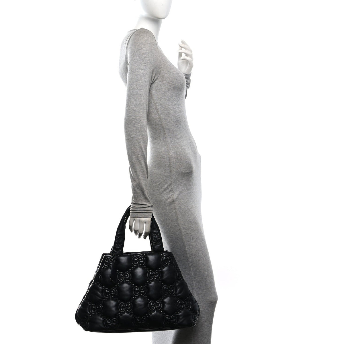 Large Calfskin Tote Bag - Black