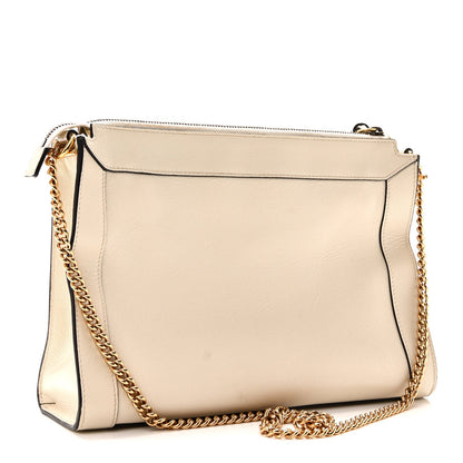 Calfskin Shoulder Bag - White