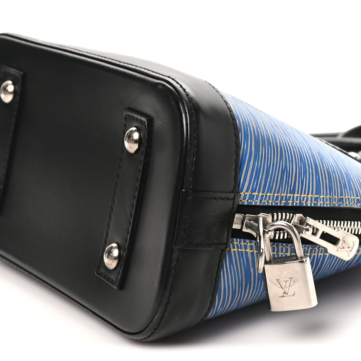 Epi Alma Bb Denim Light Handbag
