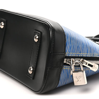 Epi Alma Bb Denim Light Handbag