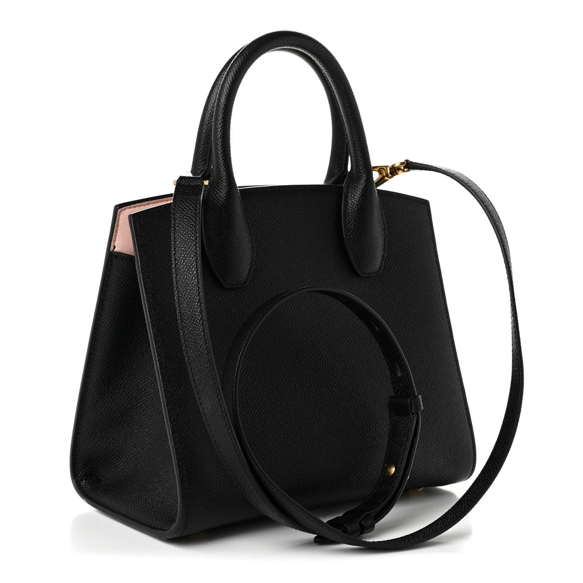 Small Calfskin Handbag - Black