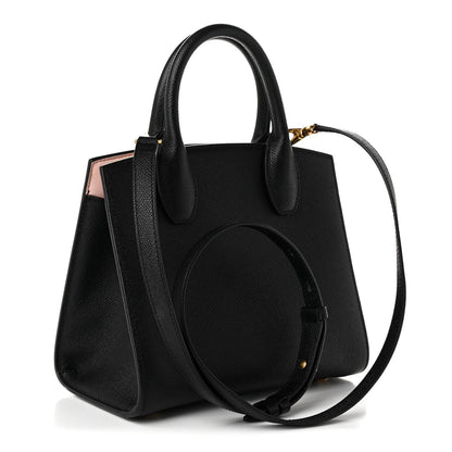 Small Calfskin Handbag - Black