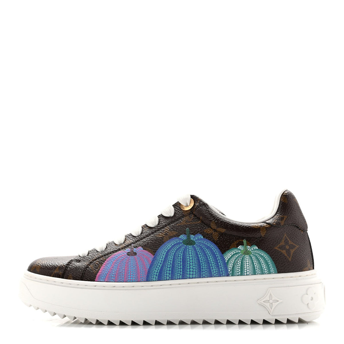 LV X Yk Monogram Pumpkin Time Out Sneakers