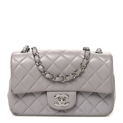 Mini Quilted Lambskin Flap Shoulder Bag - Tan