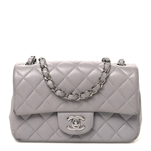 Mini Quilted Lambskin Flap Shoulder Bag - Tan
