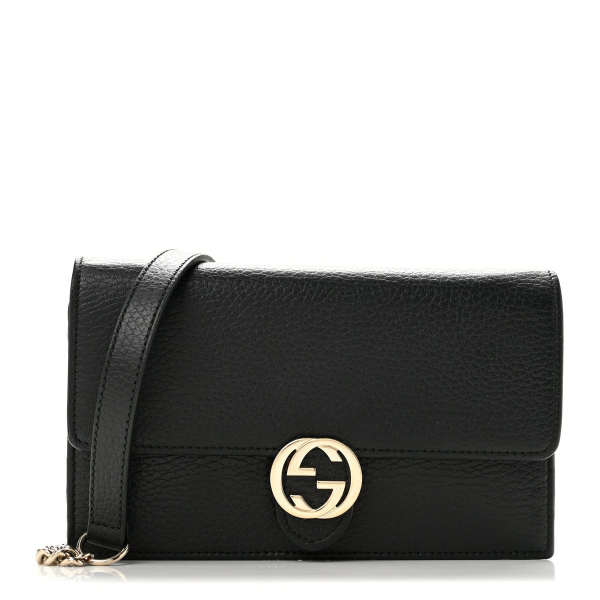 Calfskin Wallet Bag - Black