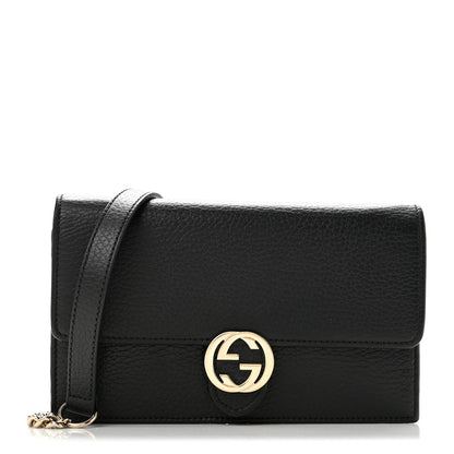 Calfskin Wallet Bag - Black