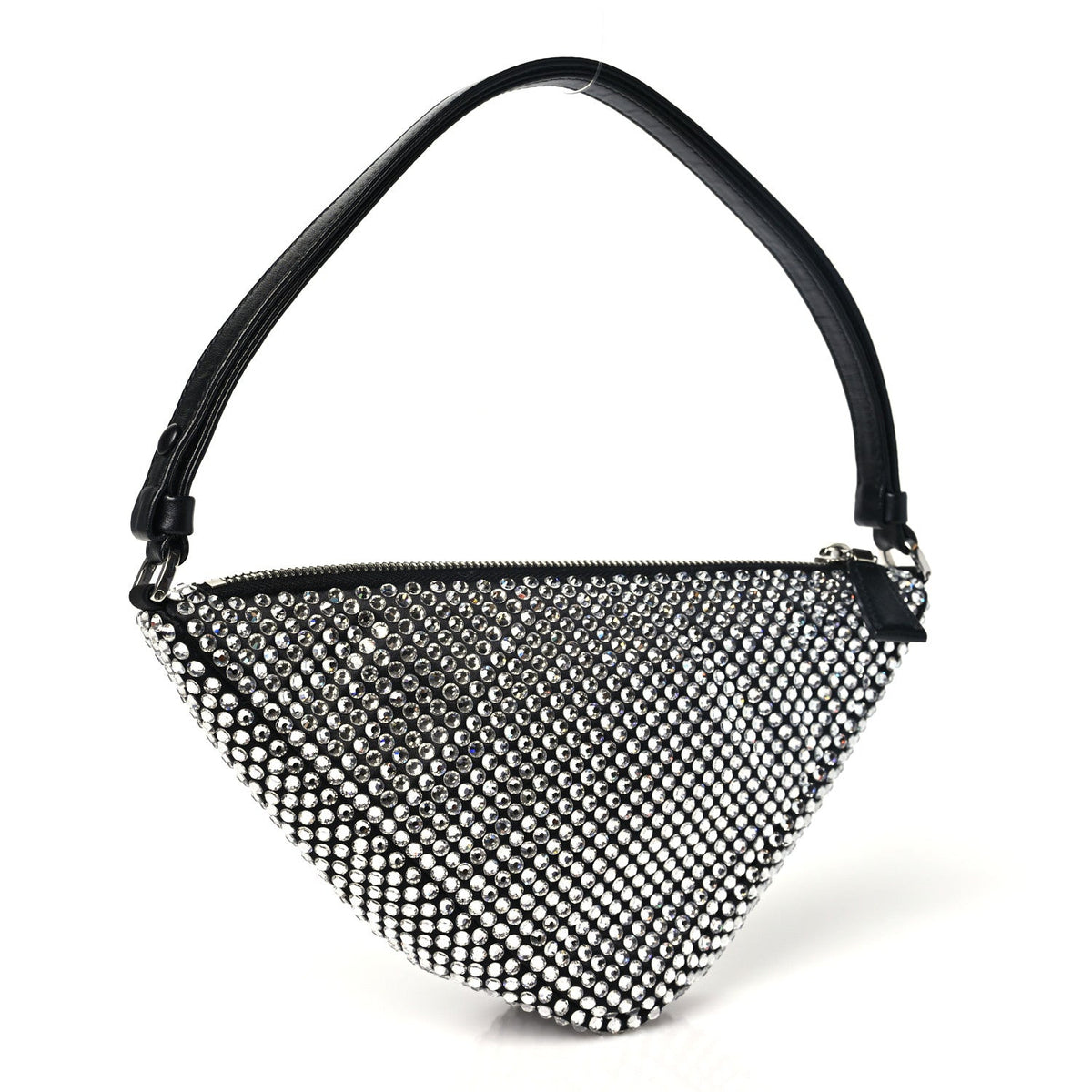 Satin Crystal Triangle Pouch Cristal Pouch