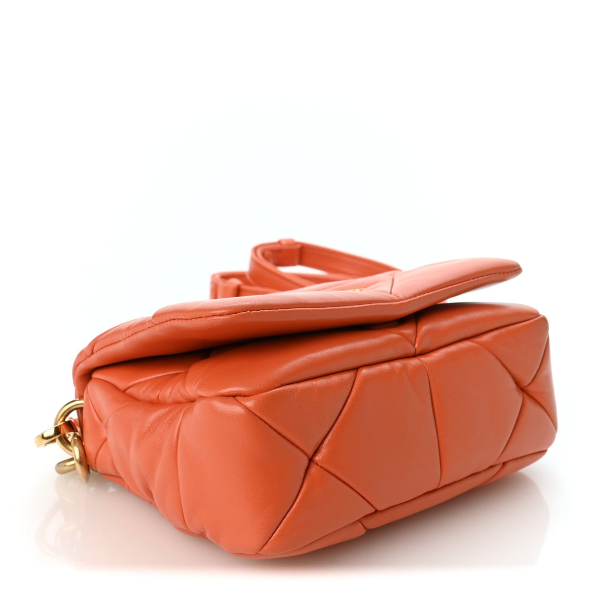 Small Quilted Nappa Flap Shoulder Bag