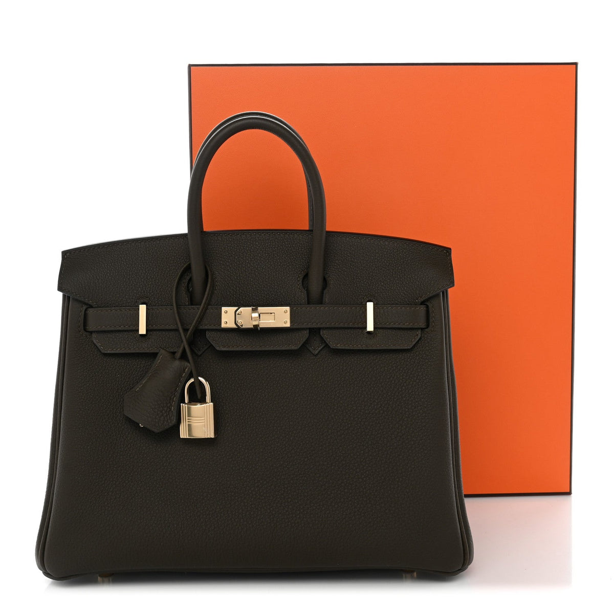 Togo Birkin 25 Vert Loden Handbag