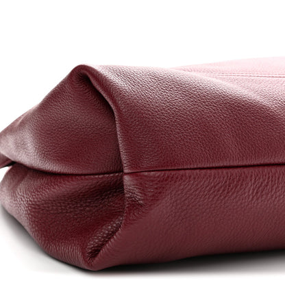 Maxi Calfskin Shoulder Bag - Red