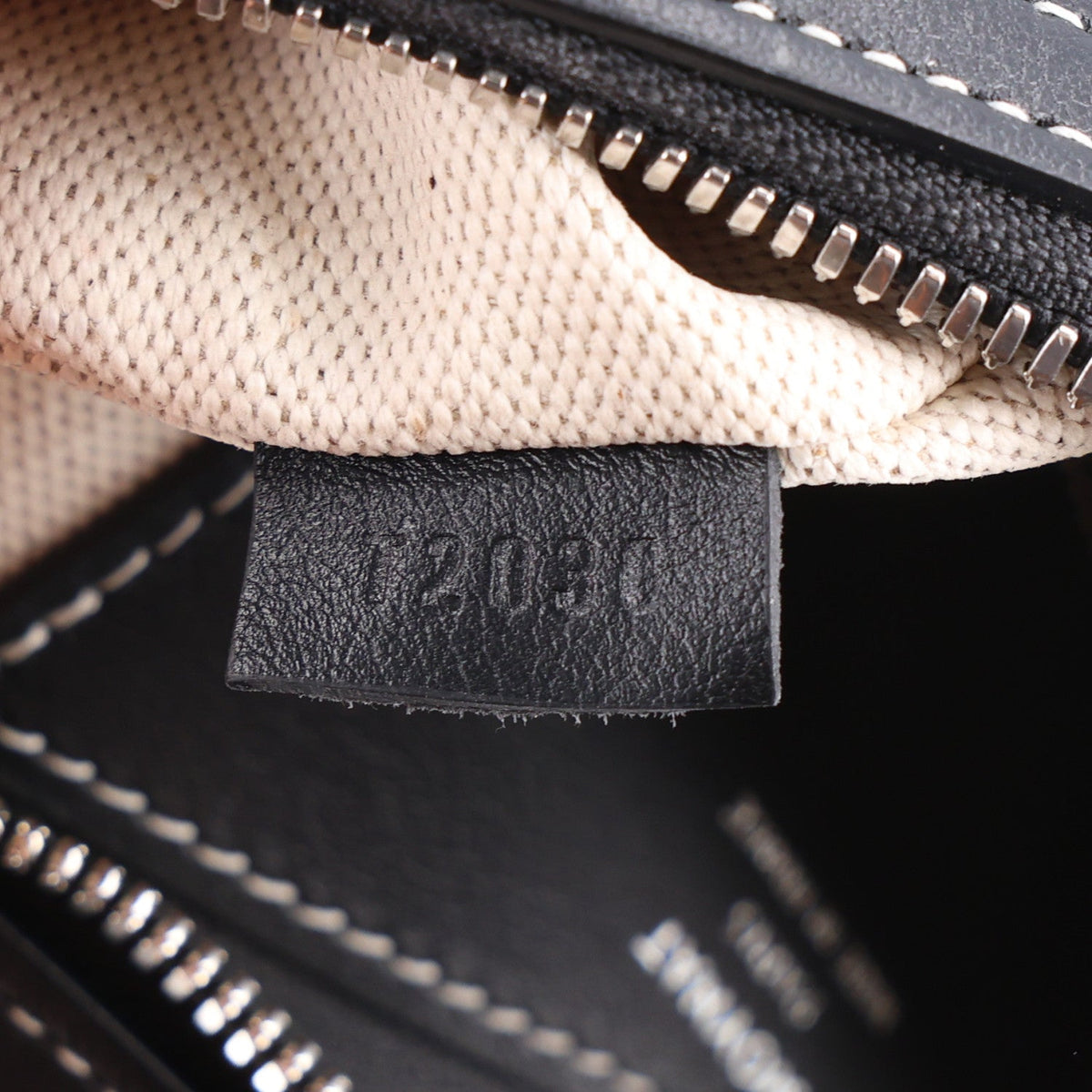 Calfskin Canvas Handbag - Black