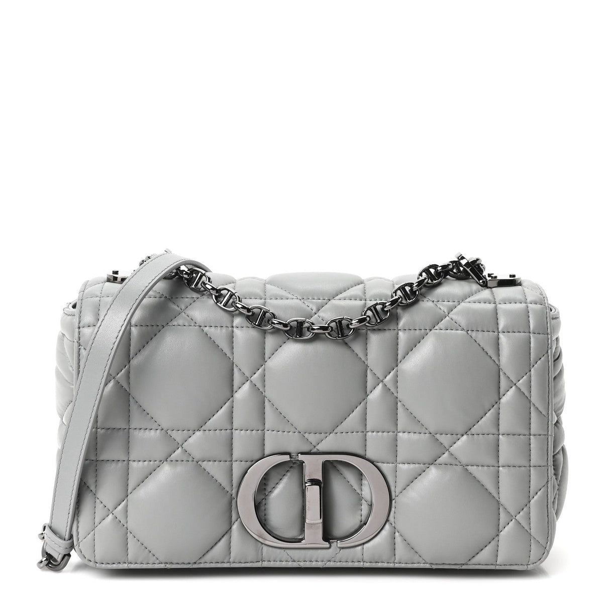Medium Calfskin Handbag - Grey