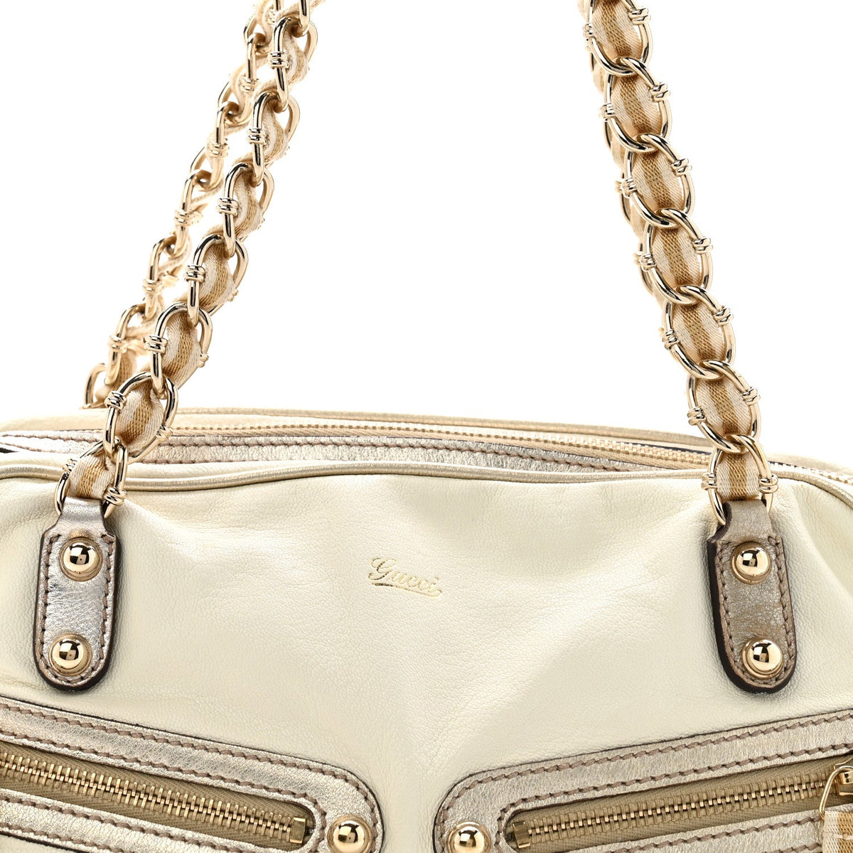 Small Goatskin Handbag - White