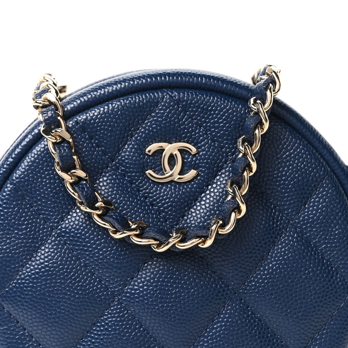 Quilted Caviar Clutch Bag