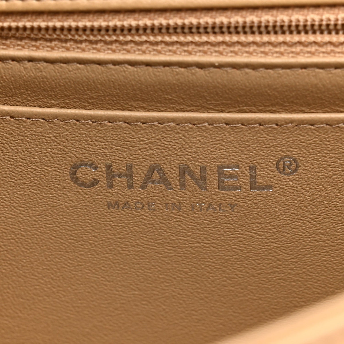 Mini Quilted Lambskin Flap Shoulder Bag - Tan