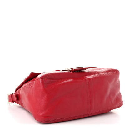 Calfskin Handbag - Red