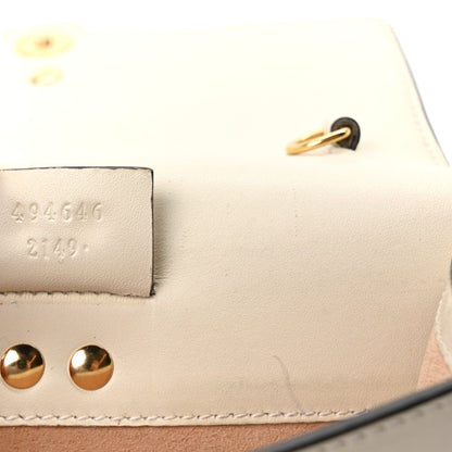 Mini Calfskin Shoulder Bag - White