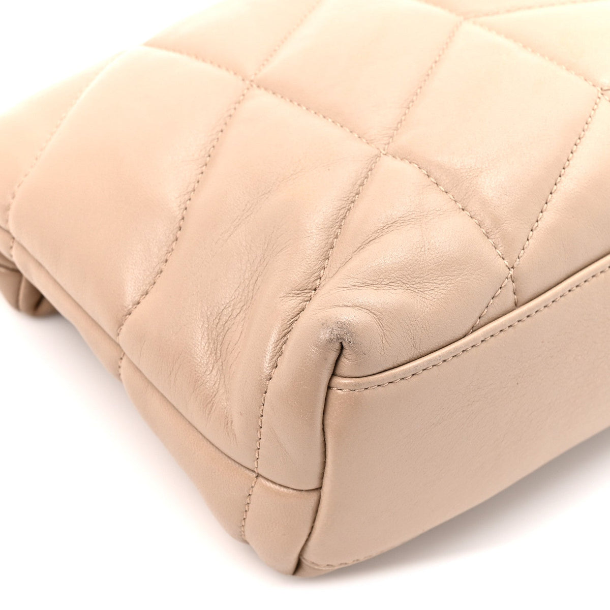 Quilted Lambskin Satchel Bag