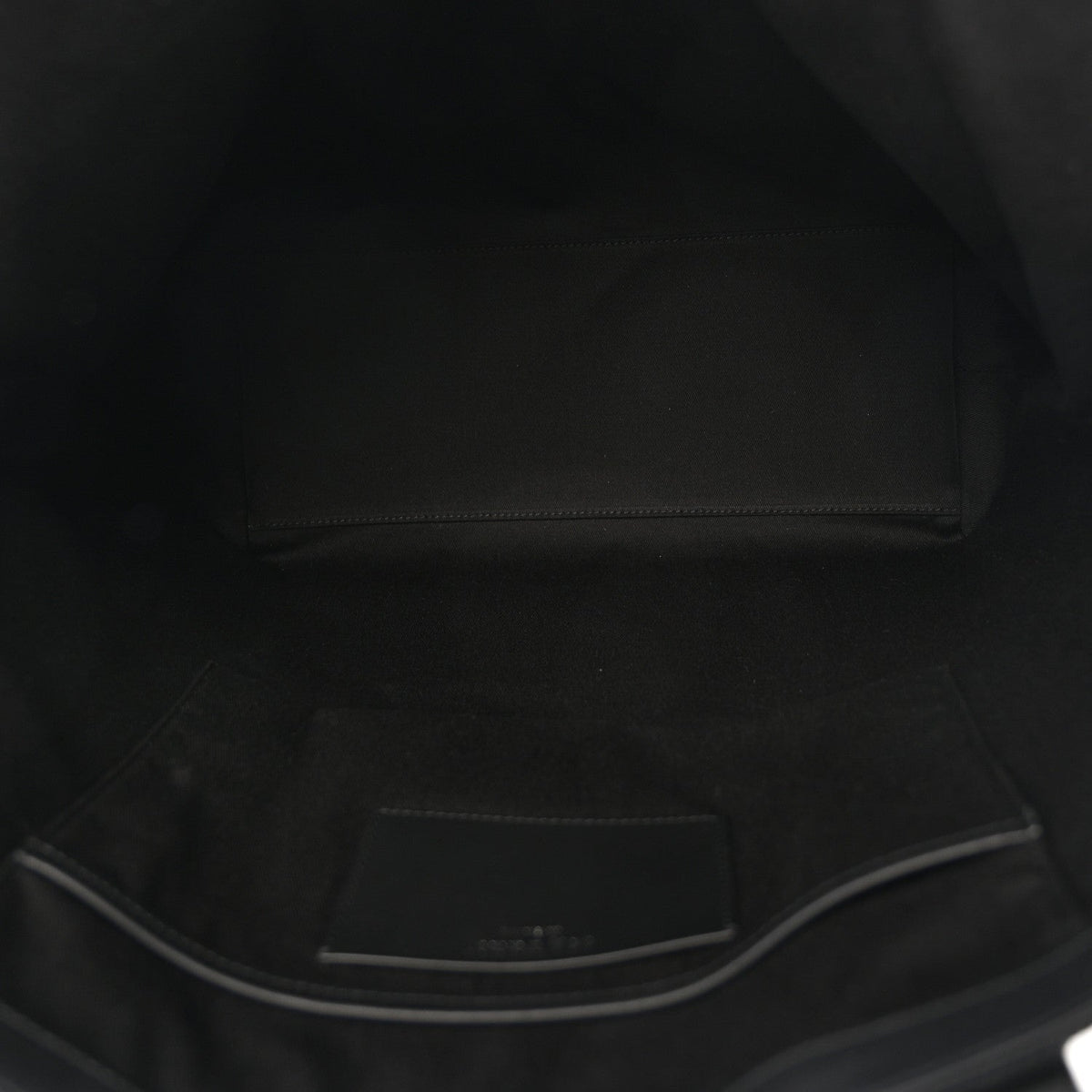 Calfskin Canvas Handbag - Black