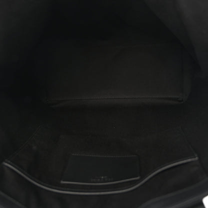 Calfskin Canvas Handbag - Black