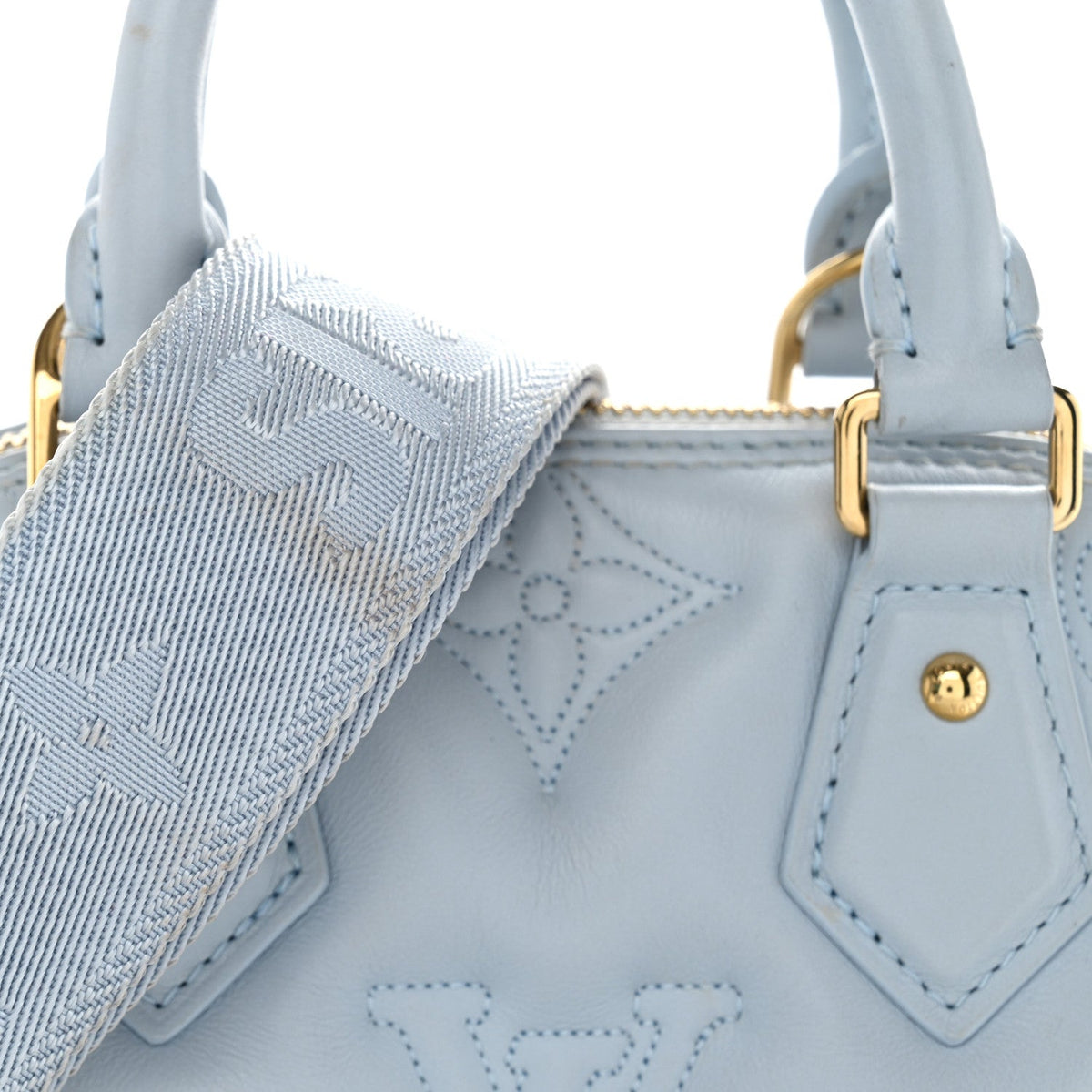 Calfskin Handbag - Blue