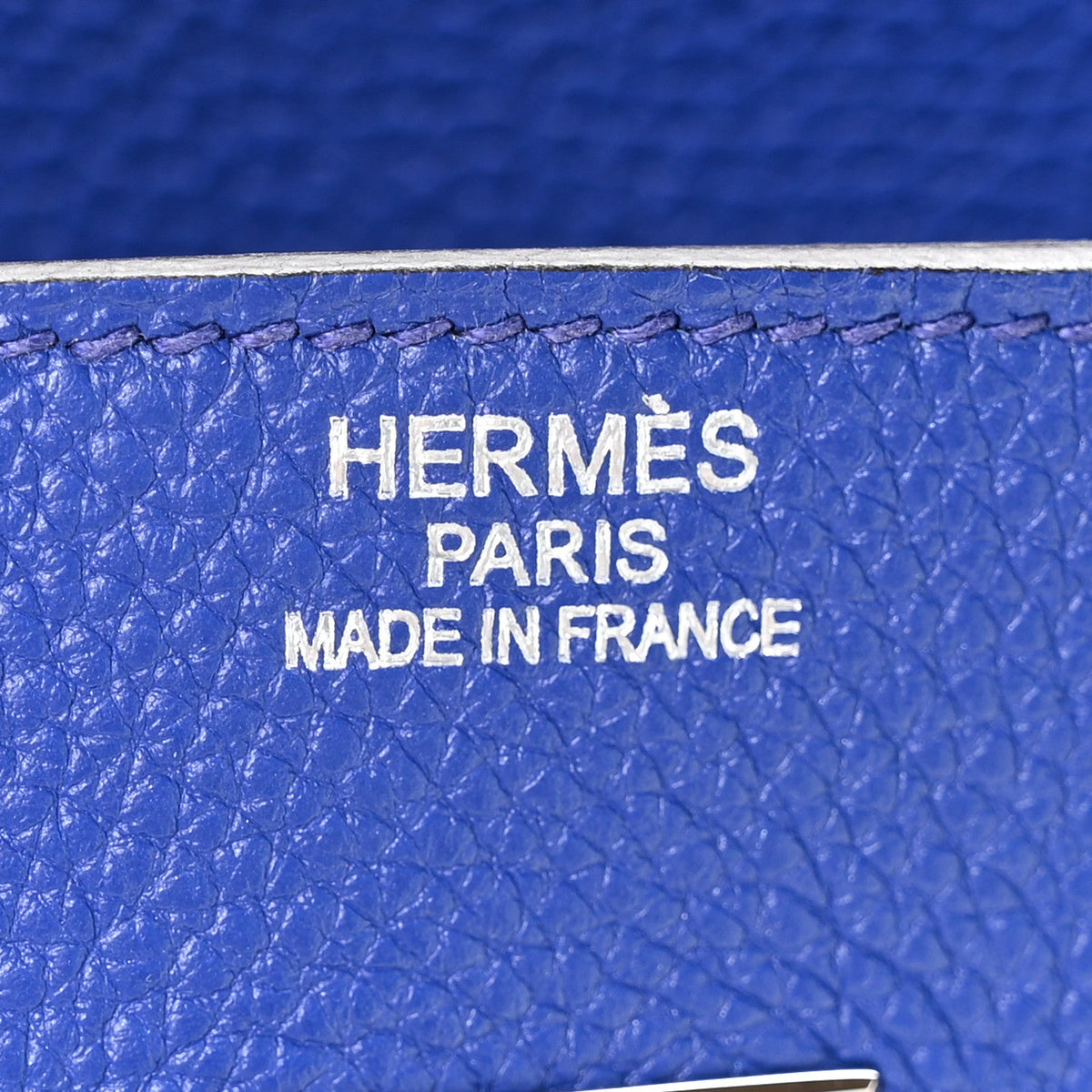 Togo Birkin 35 Bleu France Handbag
