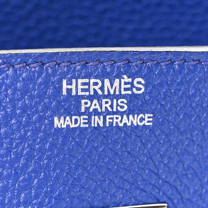 Togo Birkin 35 Bleu France Handbag