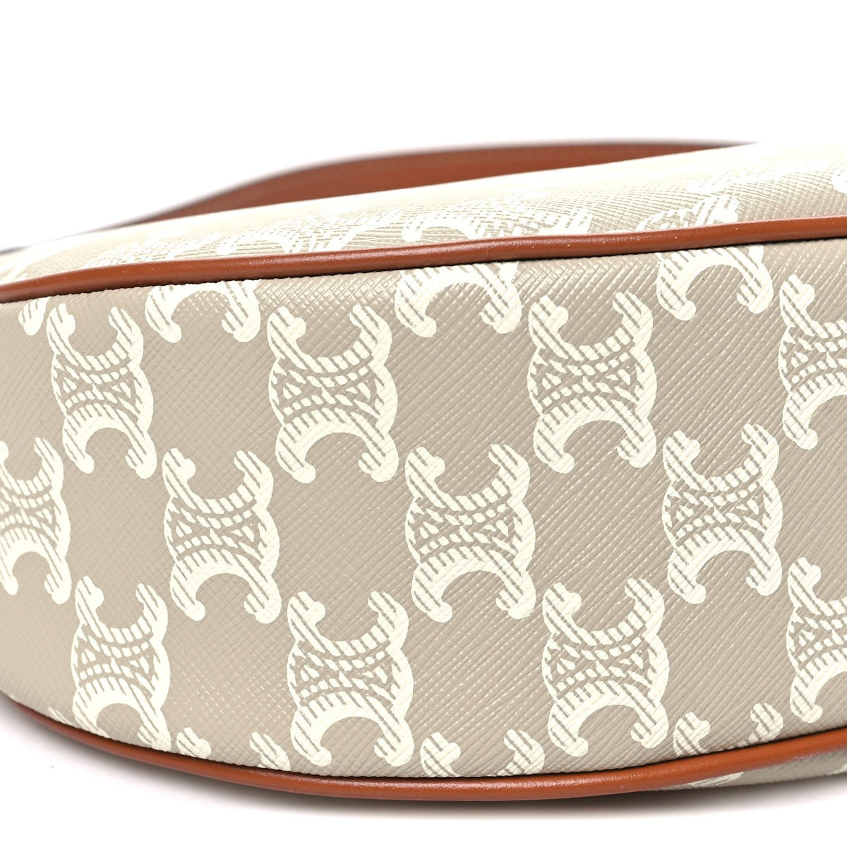 Calfskin Canvas Shoulder Bag