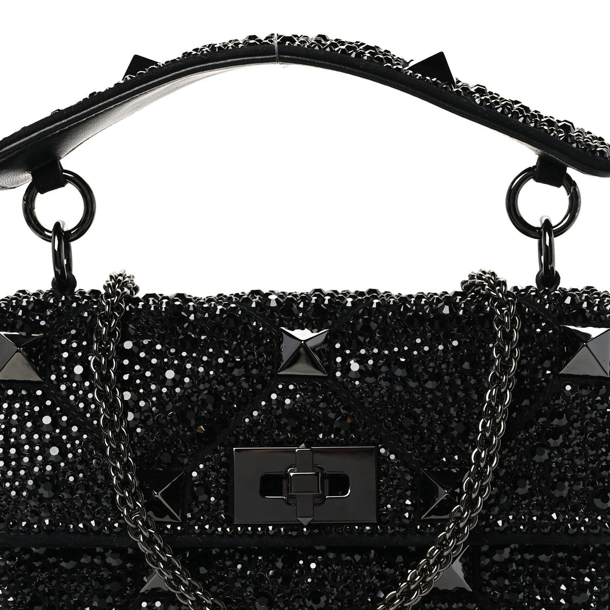 Medium Suede Shoulder Bag - Black