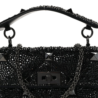 Medium Suede Shoulder Bag - Black