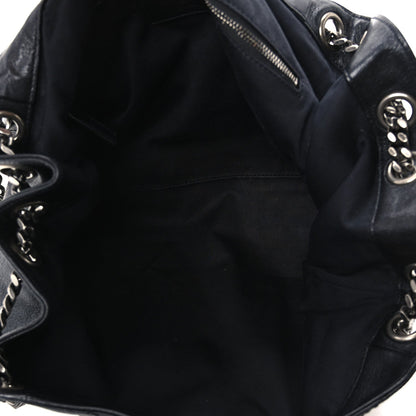 Medium Lambskin Handbag - Black