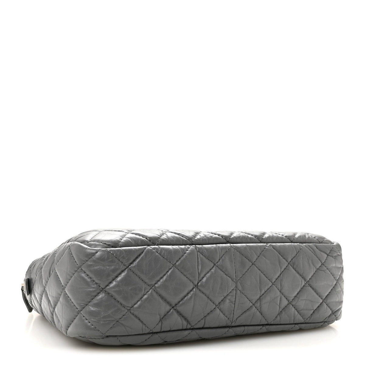 Large Quilted Calfskin Handbag - Grey
