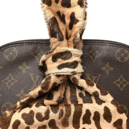 Monogram Azzedine Alaia Leopard Alma Handbag