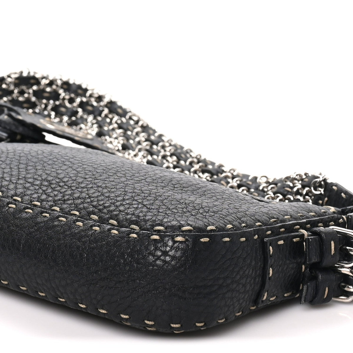 Calfskin Shoulder Bag - Black