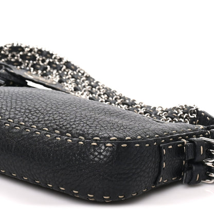 Calfskin Shoulder Bag - Black