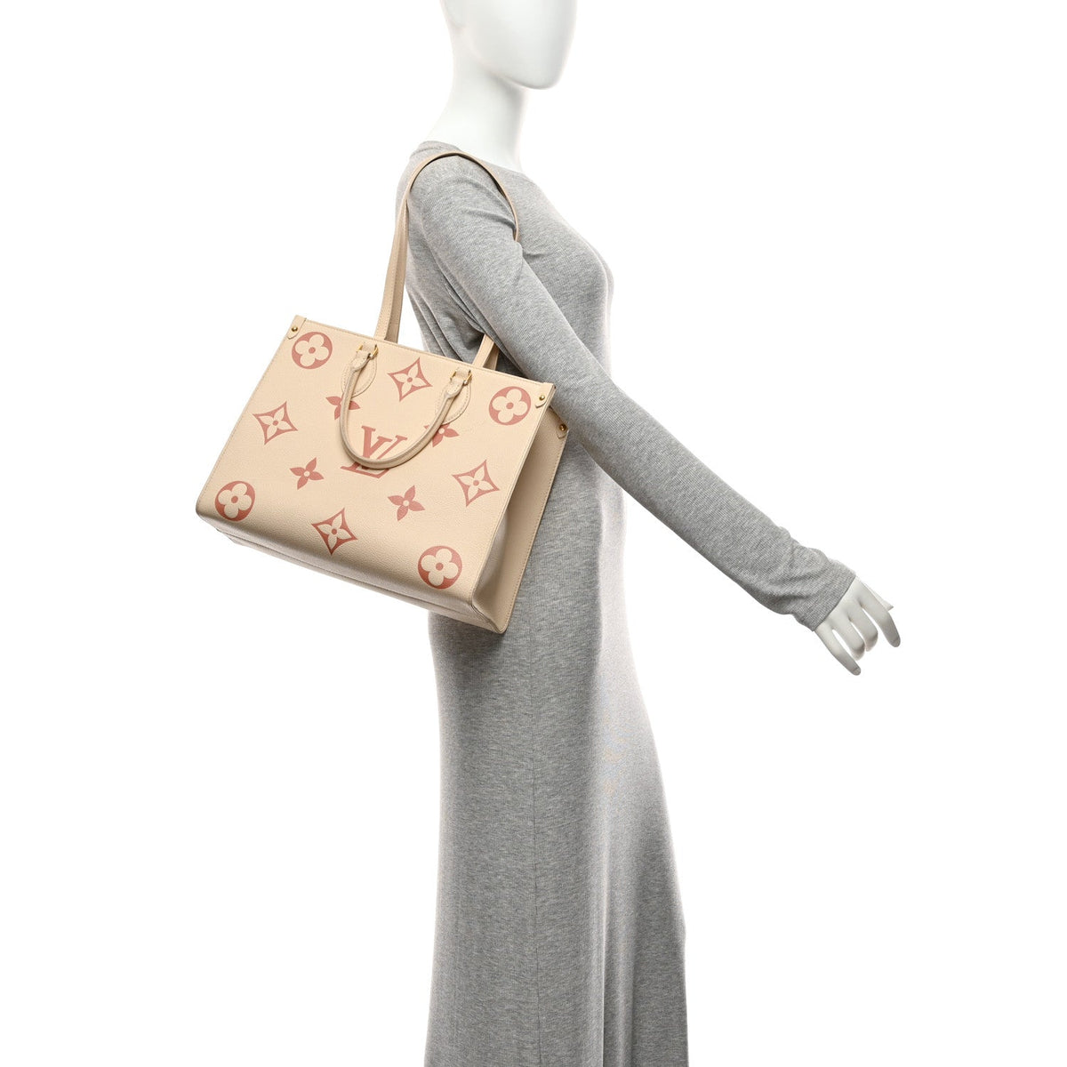 Empreinte Monogram Giant Onthego Mm Crem Handbag
