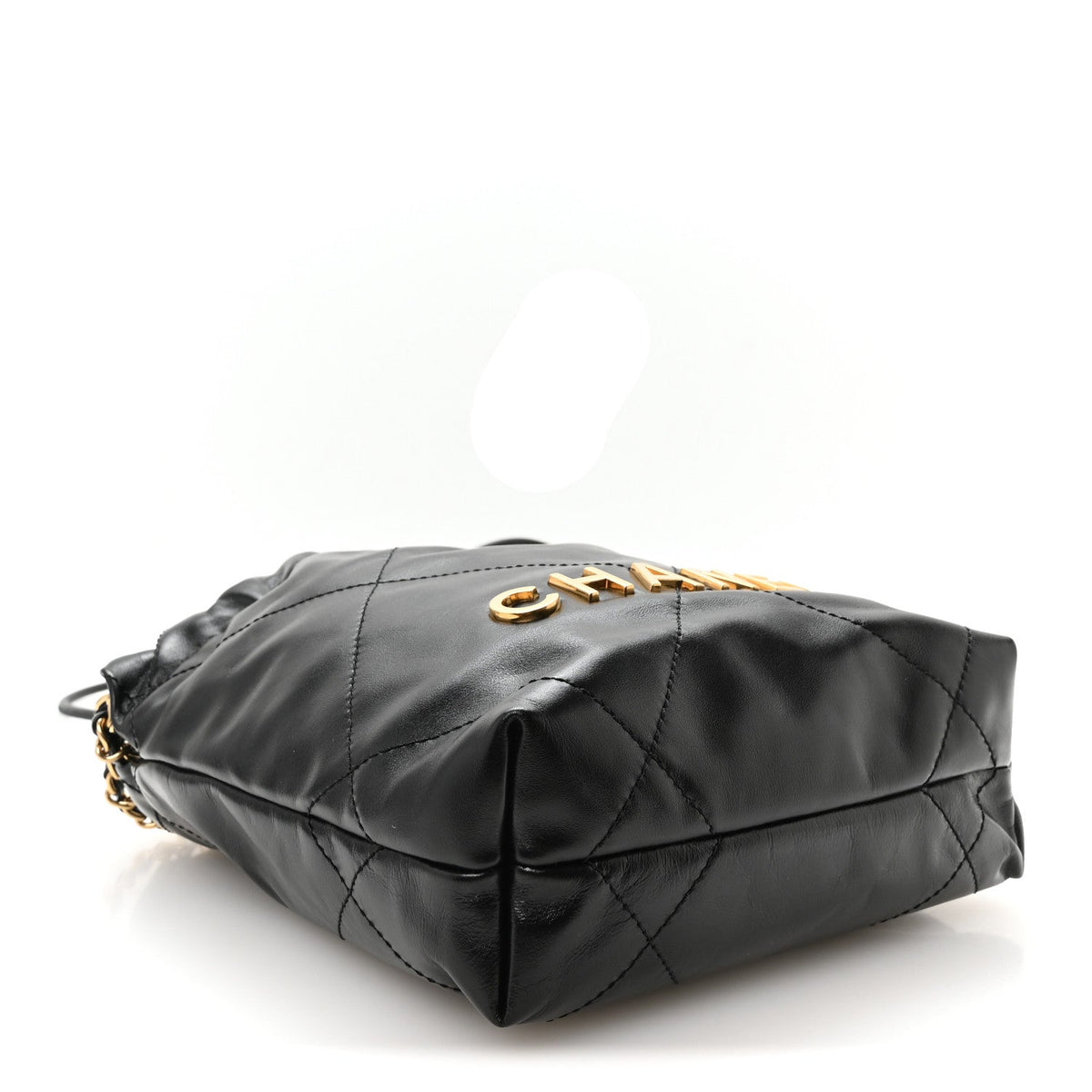 Mini Quilted Calfskin Handbag - Black