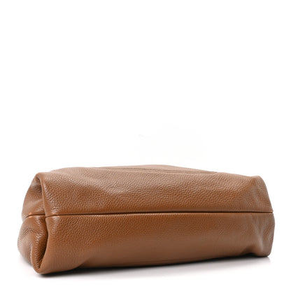 Maxi Calfskin Shoulder Bag - Brown