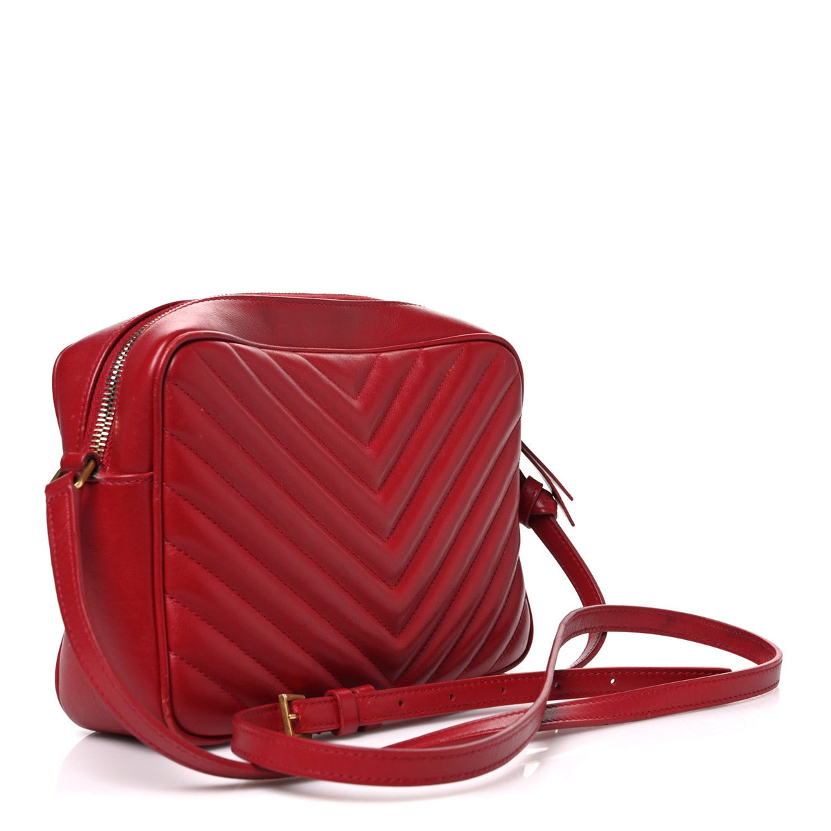 Calfskin Crossbody Bag - Red