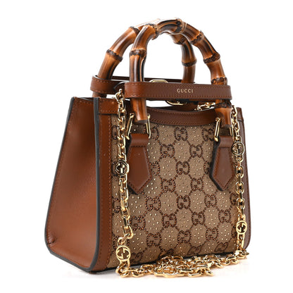 Mini Calfskin Canvas Tote Bag