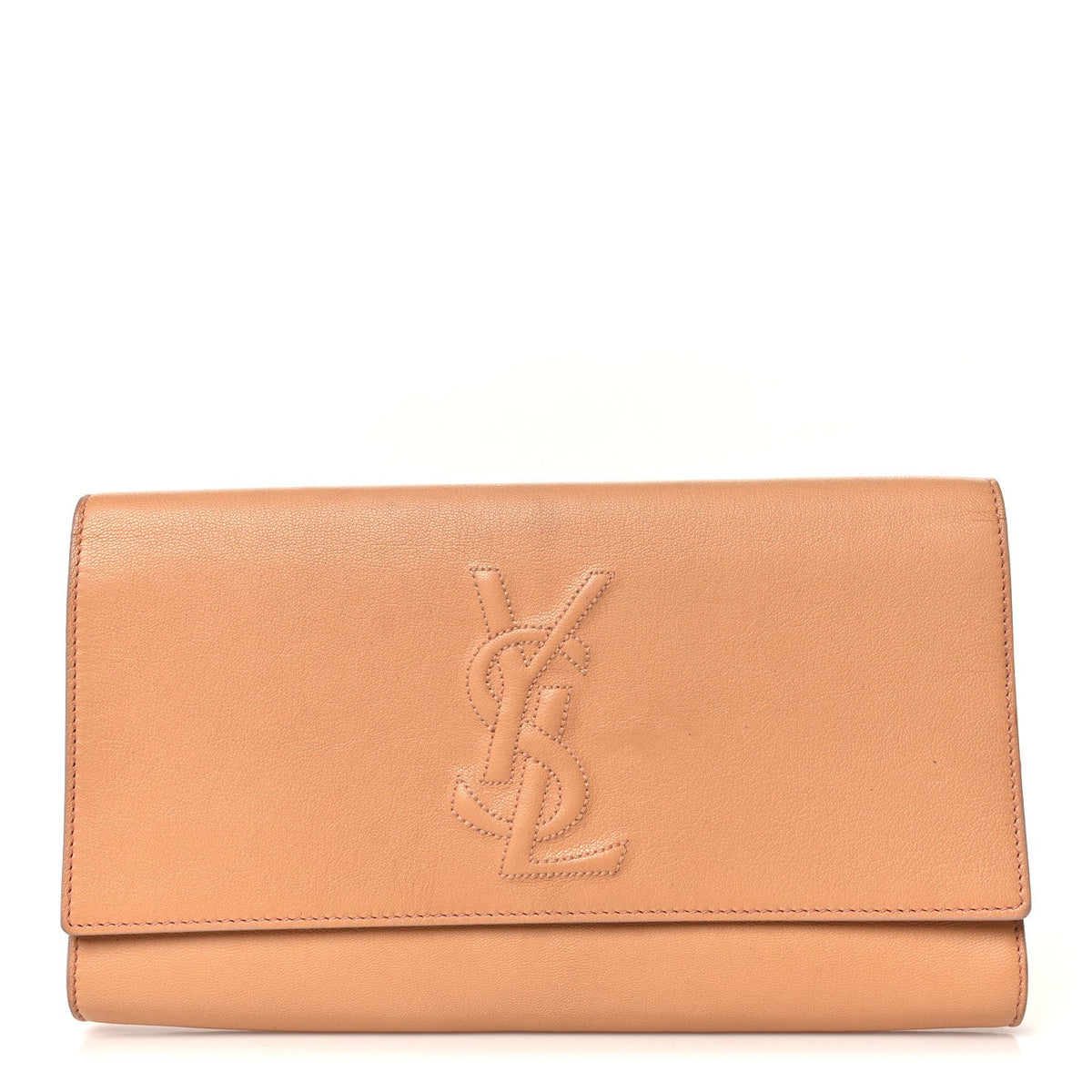 Large Calfskin Clutch Bag - Red