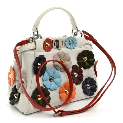 Mini Nappa Satchel Bag - White