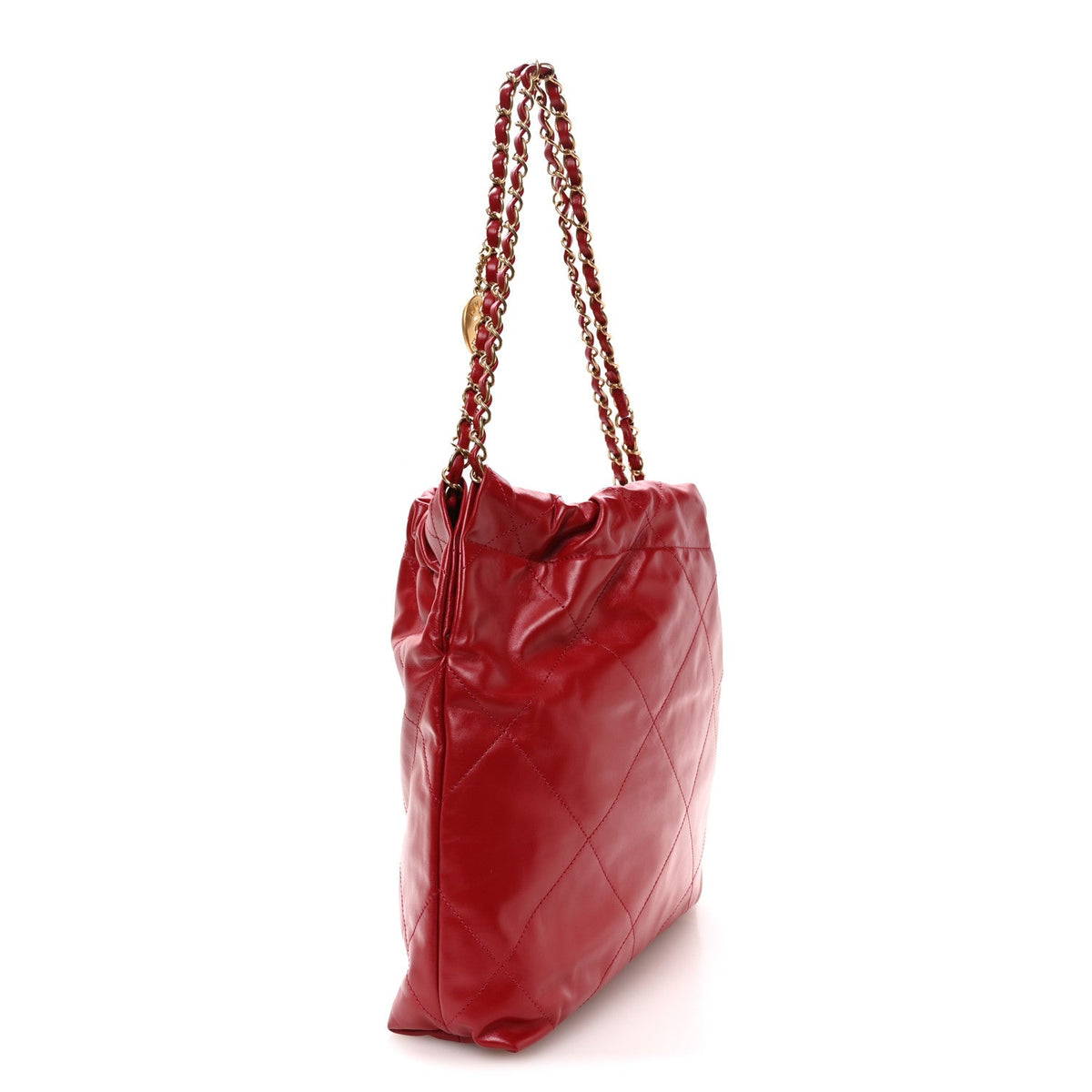 Small Quilted Calfskin Handbag - Red